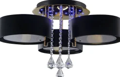 Sklep Kaja Bogaty żyrandol z funkcją sleep DRS8006/3 TR BL | Kaja Oświetlenie