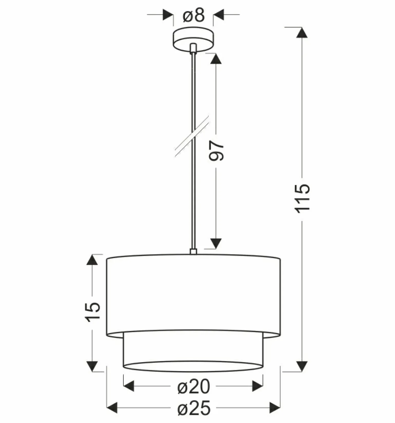 Outlet Boho lampa wisząca do jasnego salonu 31-21663 z serii RITANA | Kaja Oświetlenie Żyrandole Nowoczesne