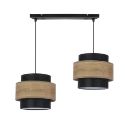 Sklep Kaja Boho lampa wisząca z dodatkiem drewna 32-17888 TWIN | Kaja Oświetlenie