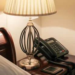 Sklep Kaja Boho lampka nocna z abażurem AG-TL-AGED-BRASS z serii AEGEAN