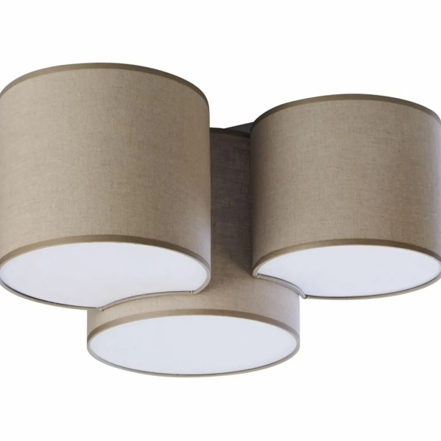 Clearance Brązowa, abażurowa lampa sufitowa TK 6591 MONA | Kaja Oświetlenie Żyrandole Nowoczesne