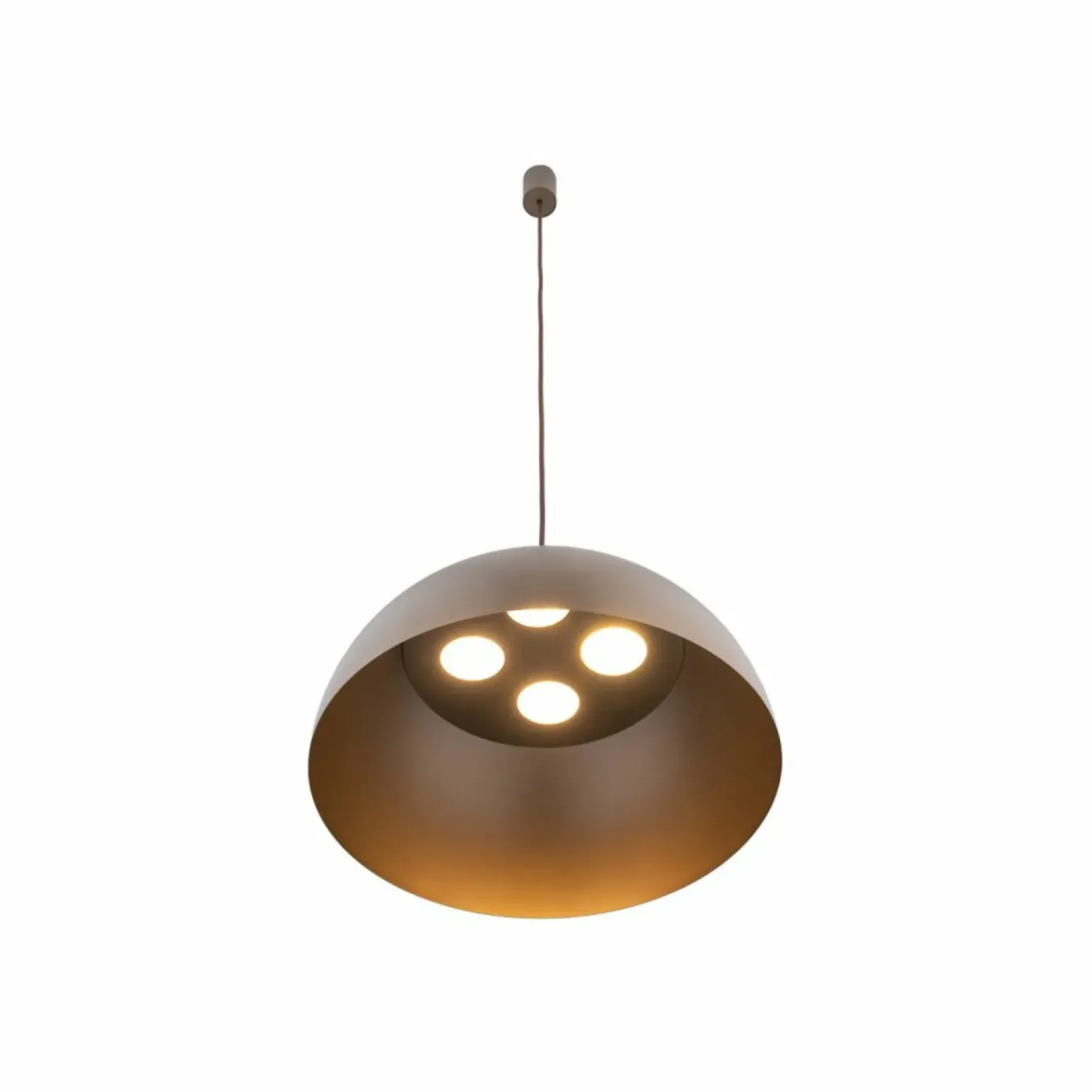 Discount Brązowa lampa do salonu w stylu rustykalnym 10296 HEMISPHERE | Kaja Żyrandole Nowoczesne