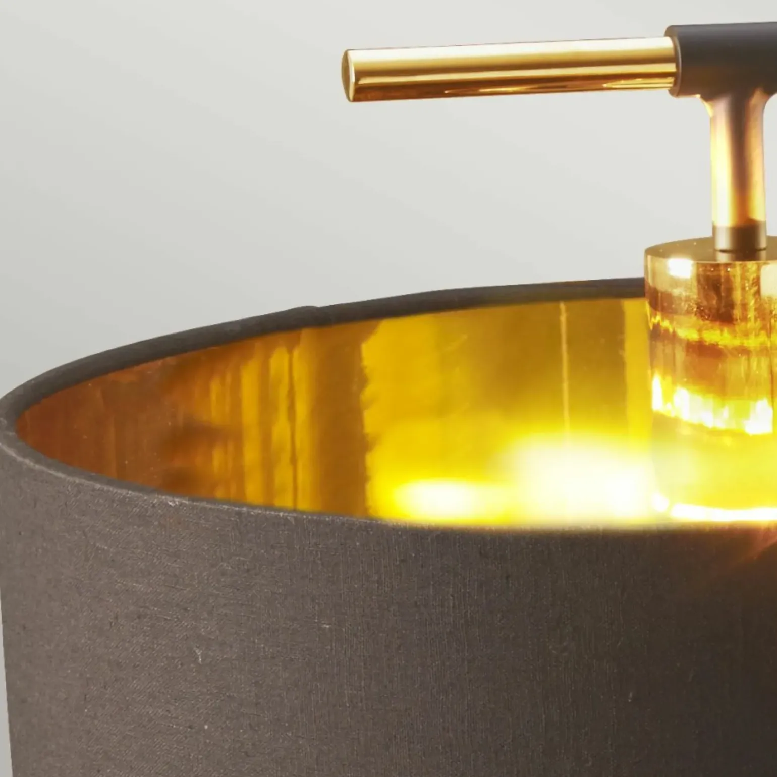 Sklep Kaja Brązowa lampa stołowa, do gabinetu BALANCE-TL-BRPB z serii BALANCE