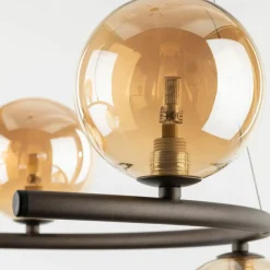 Best Sale Brązowa lampa wisząca do salonu TK 6571 ANABELLE BROWN | Kaja Żyrandole Nowoczesne