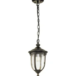 Sklep Kaja Brązowa lampa wisząca, ozdobne szkło CL8-S z serii CLEVELAND