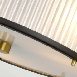 Store Brązowa lampa wisząca, z abażurem DL-CORONA-3P-BAB z serii CORONA Żyrandole Nowoczesne