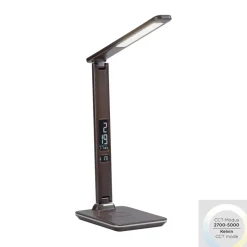 Sklep Kaja Brązowa lampka LED z regulacją światła 4595-23 z serii ADRIANO | Kaja