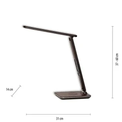 Sklep Kaja Brązowa lampka LED z regulacją światła 4595-23 z serii ADRIANO | Kaja