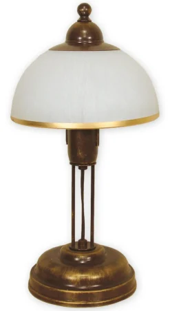 Sklep Kaja Brązowo-złota lampka stołowa retro O1488 BR FLEX | Kaja Oświetlenie