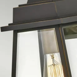 Sklep Kaja Brązowy kinkiet elewacyjny 1xE27 HK-BAINBRIDGE-M-OZ z serii BAINBRIDGE