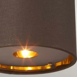 Sklep Kaja Brązowy kinkiet z abażurem do salonu BALANCE1-BRPB z serii BALANCE