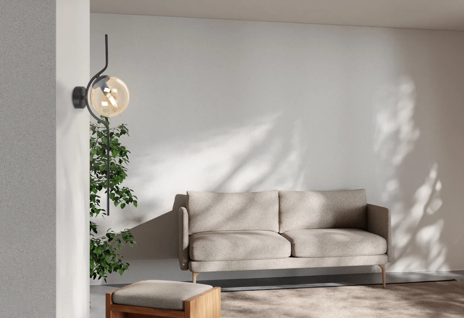 Sklep Kaja Bursztynowa lampa ścienna w stylu klasycznym K-5336 z serii VELA