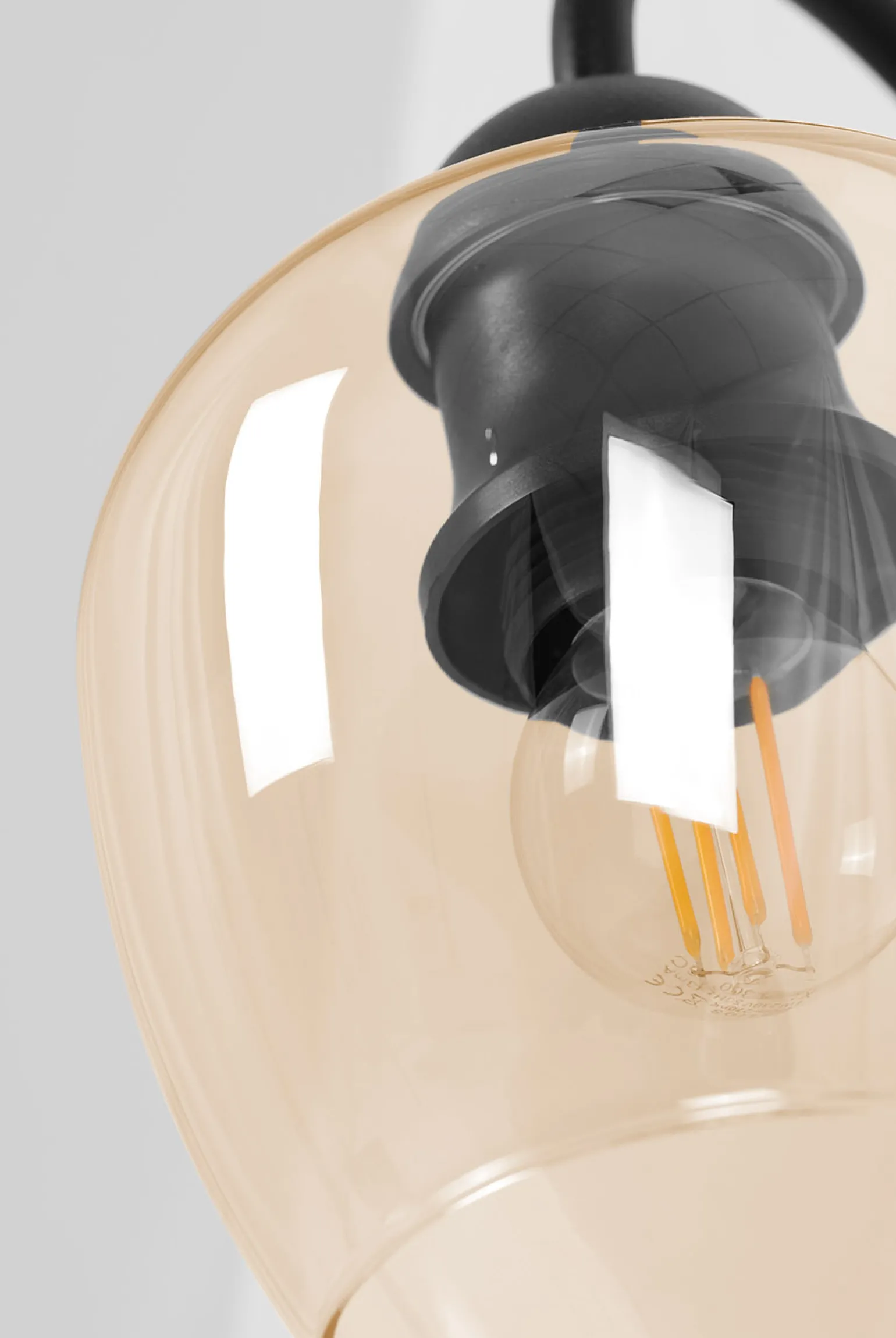 Sklep Kaja Bursztynowy kinkiet ścienny, z dekoracyjnym kloszem K-5192 serii DIUNA