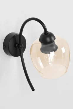 Sklep Kaja Bursztynowy kinkiet ścienny, z dekoracyjnym kloszem K-5192 serii DIUNA