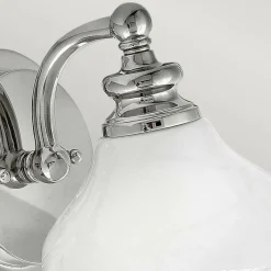 Sklep Kaja Chromowana lampa ścienna z kloszem HK-AINSLEY1-BATH z serii AINSLEY