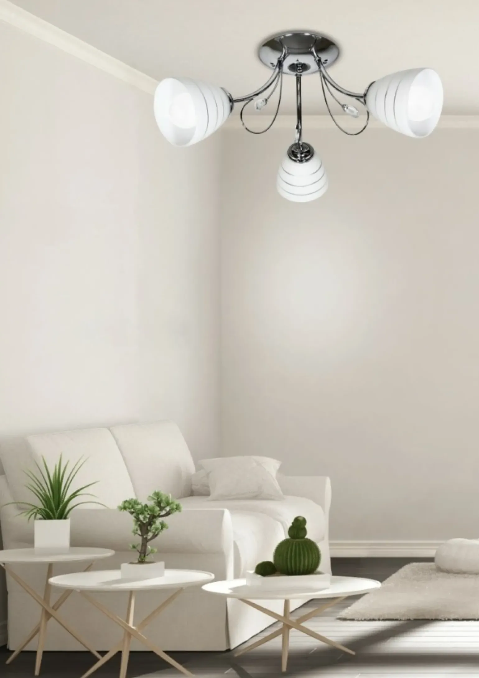 Sklep Kaja owana lampa sufitowa do sypialni 33-63847 SIMPLI | Kaja