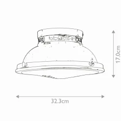 Sklep Kaja Chromowana lampa sufitowa, plafon HK-AMELIA-F-M-CM z serii AMELIA
