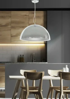 Sklep Kaja owana lampa wisząca z kloszem 40cm 31-26378 DORADA | Kaja