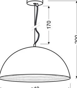 Sklep Kaja owana lampa wisząca z kloszem 40cm 31-26378 DORADA | Kaja