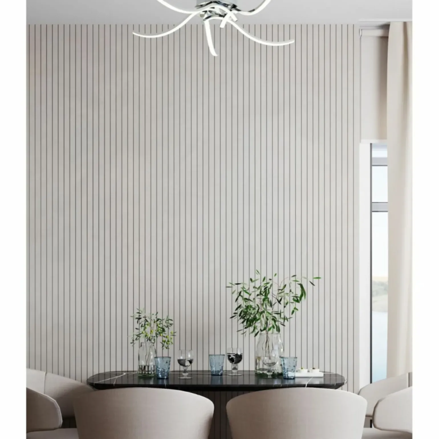 Sklep Kaja Chromowana, ledowa lampa sufitowa 20023-5CCH FOCUS | Kaja Oświetlenie