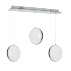 Store Chromowana, ledowa lampa wisząca nad stół ML5497 LIRA | Kaja Żyrandole Nowoczesne