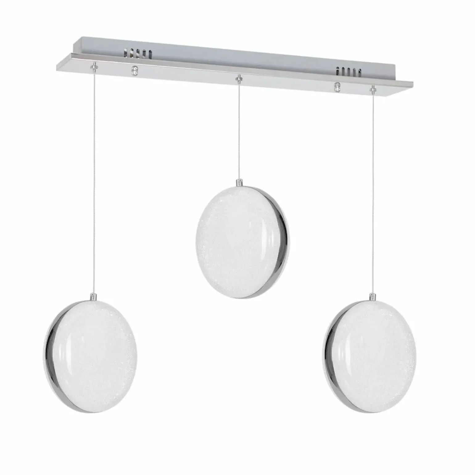 Store Chromowana, ledowa lampa wisząca nad stół ML5497 LIRA | Kaja Żyrandole Nowoczesne