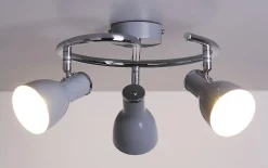 Sklep Kaja Chromowana spirala z szarymi spotami 98-66633 JULIE | Kaja Oświetlenie