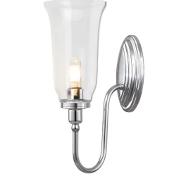 Sklep Kaja Chromowany kinkiet ścienny z kloszem BATH-BLAKE2-PC z serii BLAKE