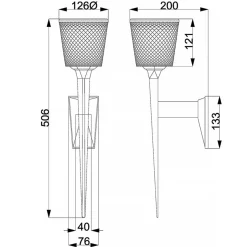 Sklep Kaja Chromowany kinkiet ścienny, ozdobny BATH-VERITY-PC z serii VERITY