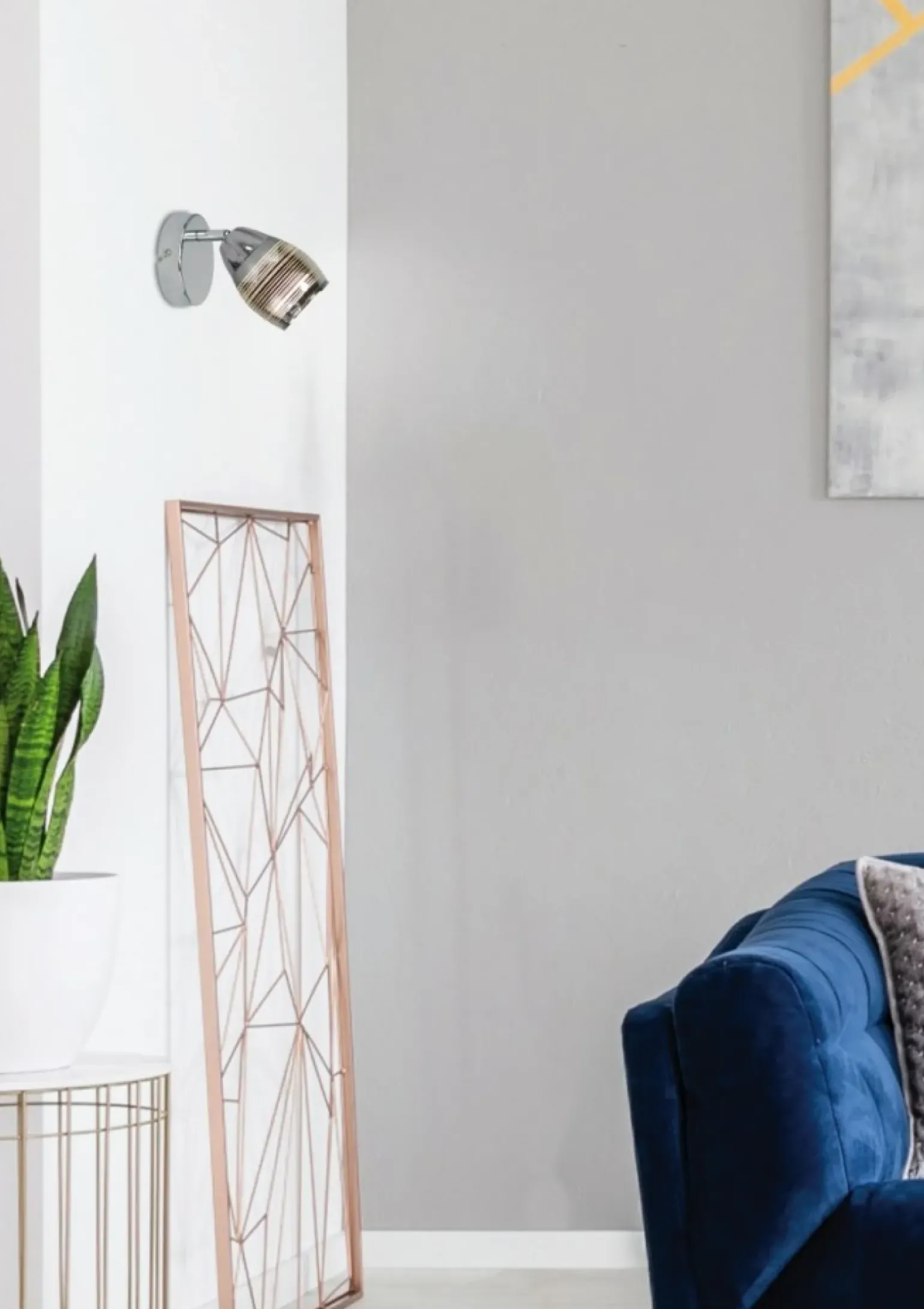 Sklep Kaja owany kinkiet do stylowej sypialni 91-58904 MILTON | Kaja