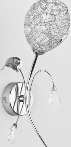 Sklep Kaja Chromowany kinkiet w kształcie tulipana AL 20380 | Kaja