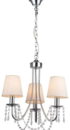 Sklep Kaja Chromowany żyrandol z kryształkami 33-58713 RUTI | Kaja Oświetlenie