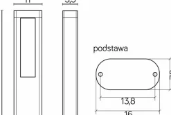 Sklep Kaja Ciemna, dwukierunkowa lampa ledowa GL15402 z serii EVO | Kaja Oświetlenie