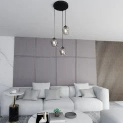 Cheap Ciemne klosze na okrągłej podsufitce 680/3PREM ISTAR PREMIUM | Kaja Żyrandole Nowoczesne