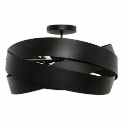 Outlet Czarna, dekoracyjna lampa sufitowa do sypialni ZM 1116 z serii TORNADO Żyrandole Nowoczesne
