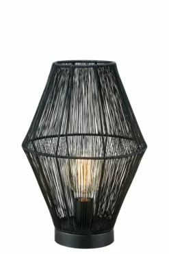 Sklep Kaja Czarna, dekoracyjna lampka nocna do sypialni 108666 CASA | Kaja