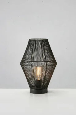 Sklep Kaja Czarna, dekoracyjna lampka nocna do sypialni 108666 CASA | Kaja