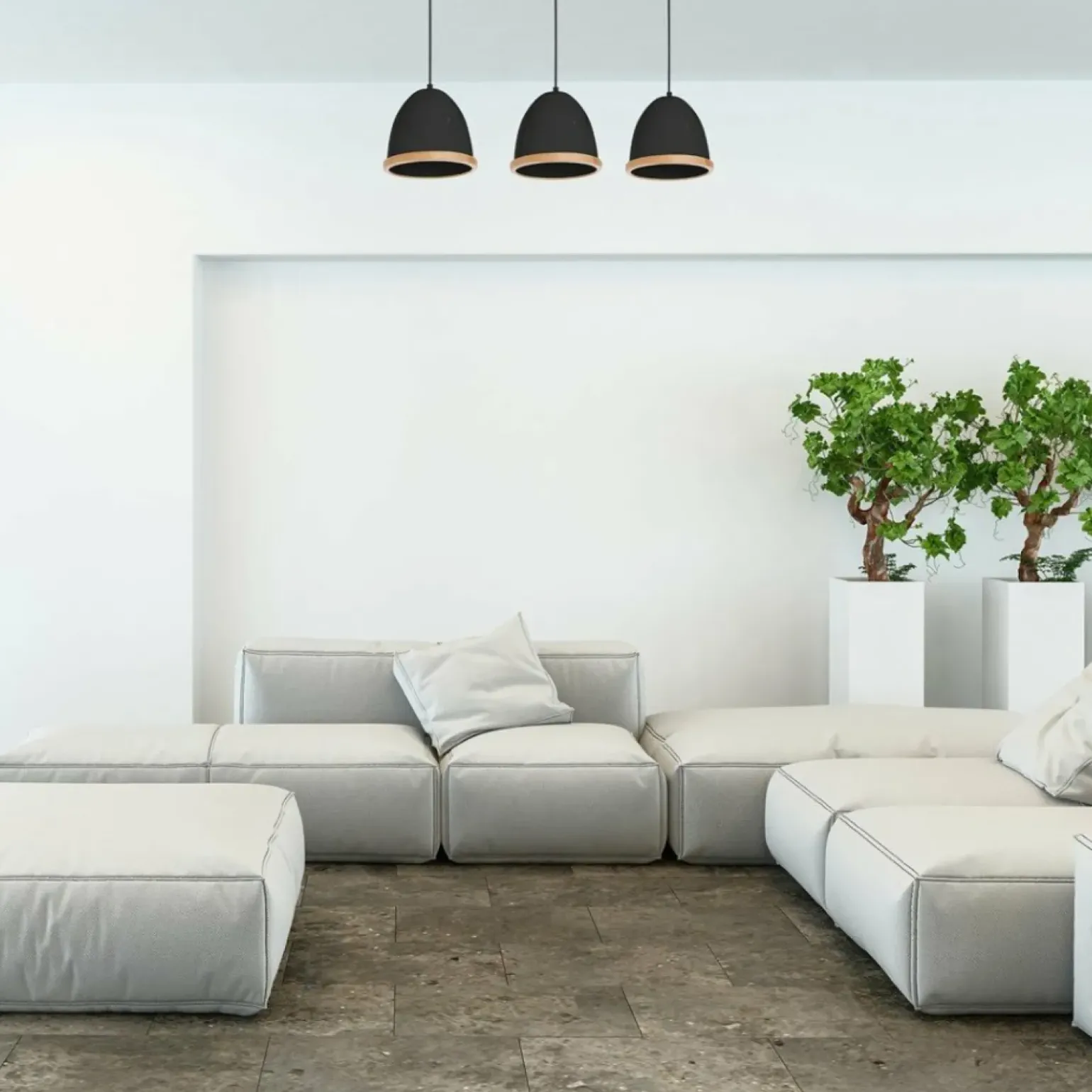 Best Sale Czarna, elegancka lampa wisząca na trzy żarówki MLP8853 z serii STUDIO | Kaja Oś Żyrandole Nowoczesne