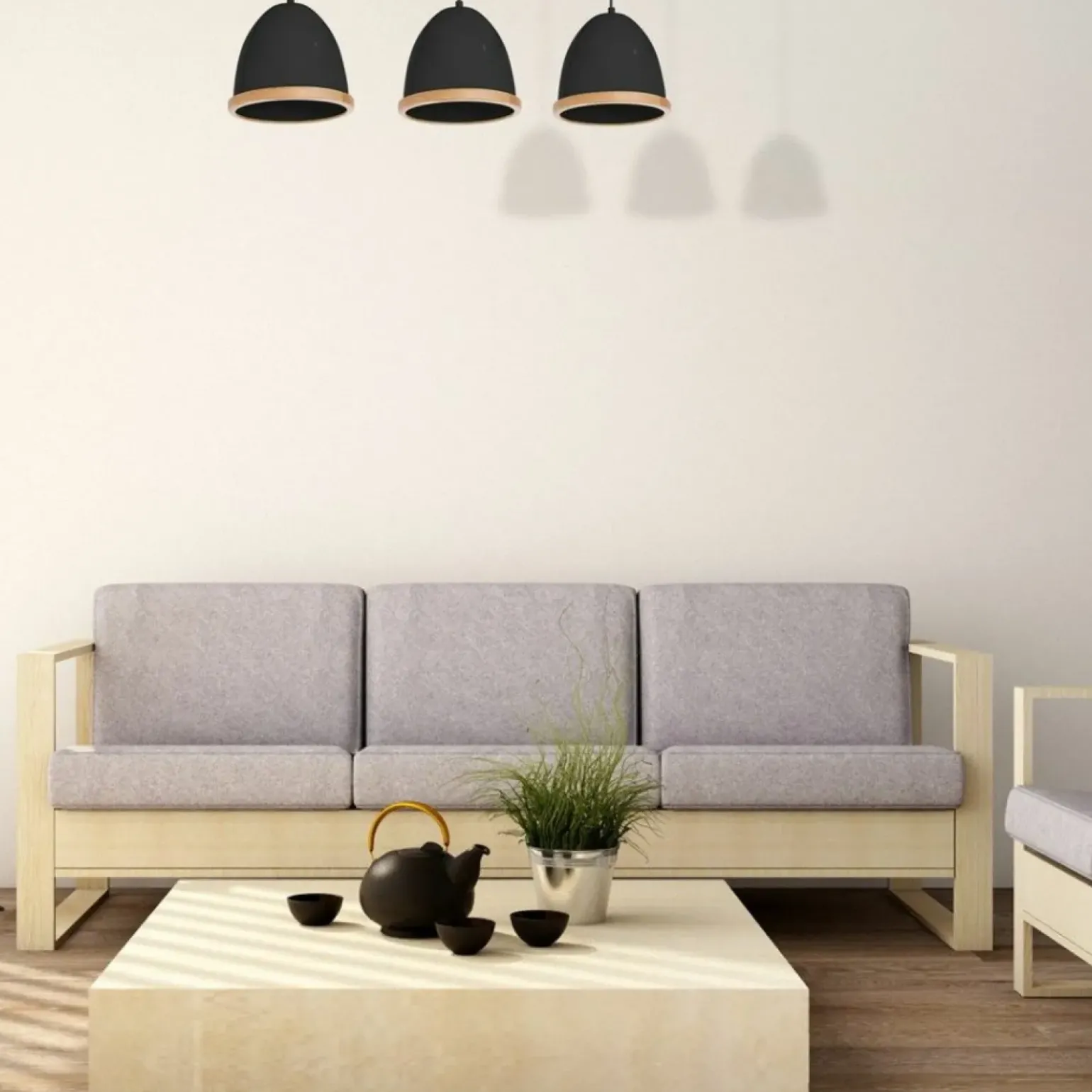 Best Sale Czarna, elegancka lampa wisząca na trzy żarówki MLP8853 z serii STUDIO | Kaja Oś Żyrandole Nowoczesne