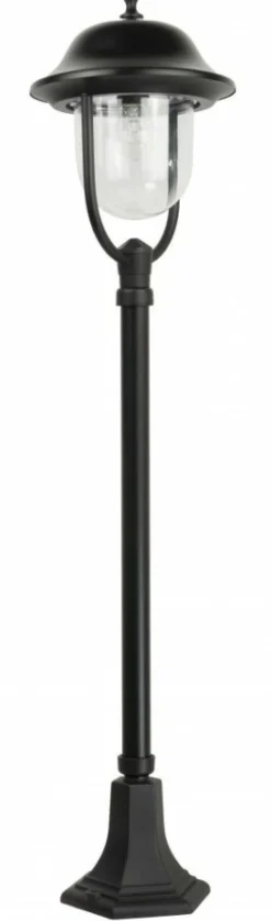 Sklep Kaja Czarna, klasyczna lampa ogrodowa na nodze K 5002/2/O z serii PRINCE | Kaja Oświe