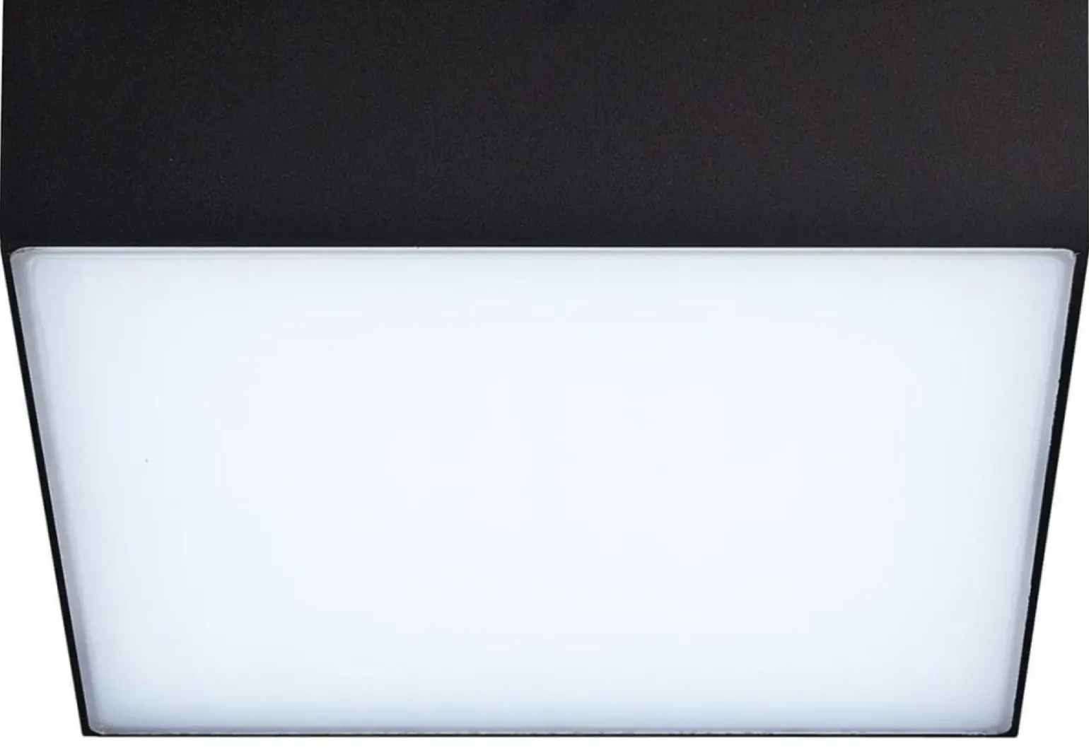 Sklep Kaja Czarna, kwadratowa lampa natynkowa LED AZ4497 CASPER | Kaja