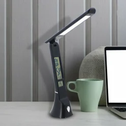 Sklep Kaja Czarna lampa biurkowa, zintegrowany LED ML6108 z serii TO