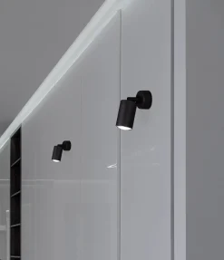 Sklep Kaja Czarna lampa ścienna w kształcie tuby K-4408 MONTI | Kaja Oświetlenie