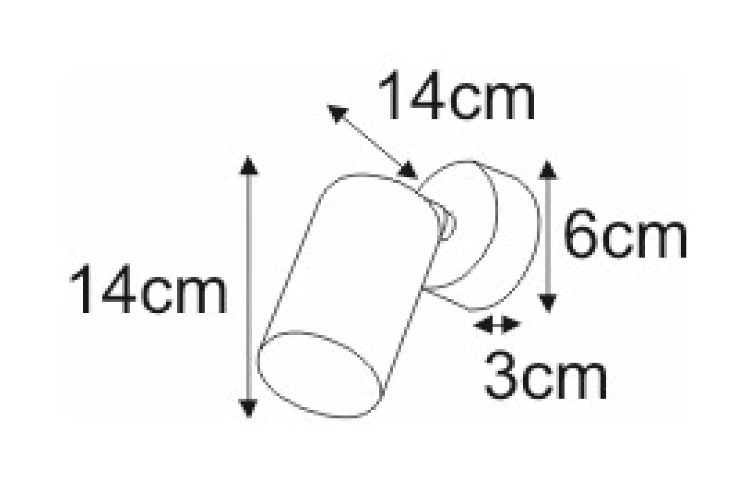 Sklep Kaja Czarna lampa ścienna w kształcie tuby K-4408 MONTI | Kaja Oświetlenie