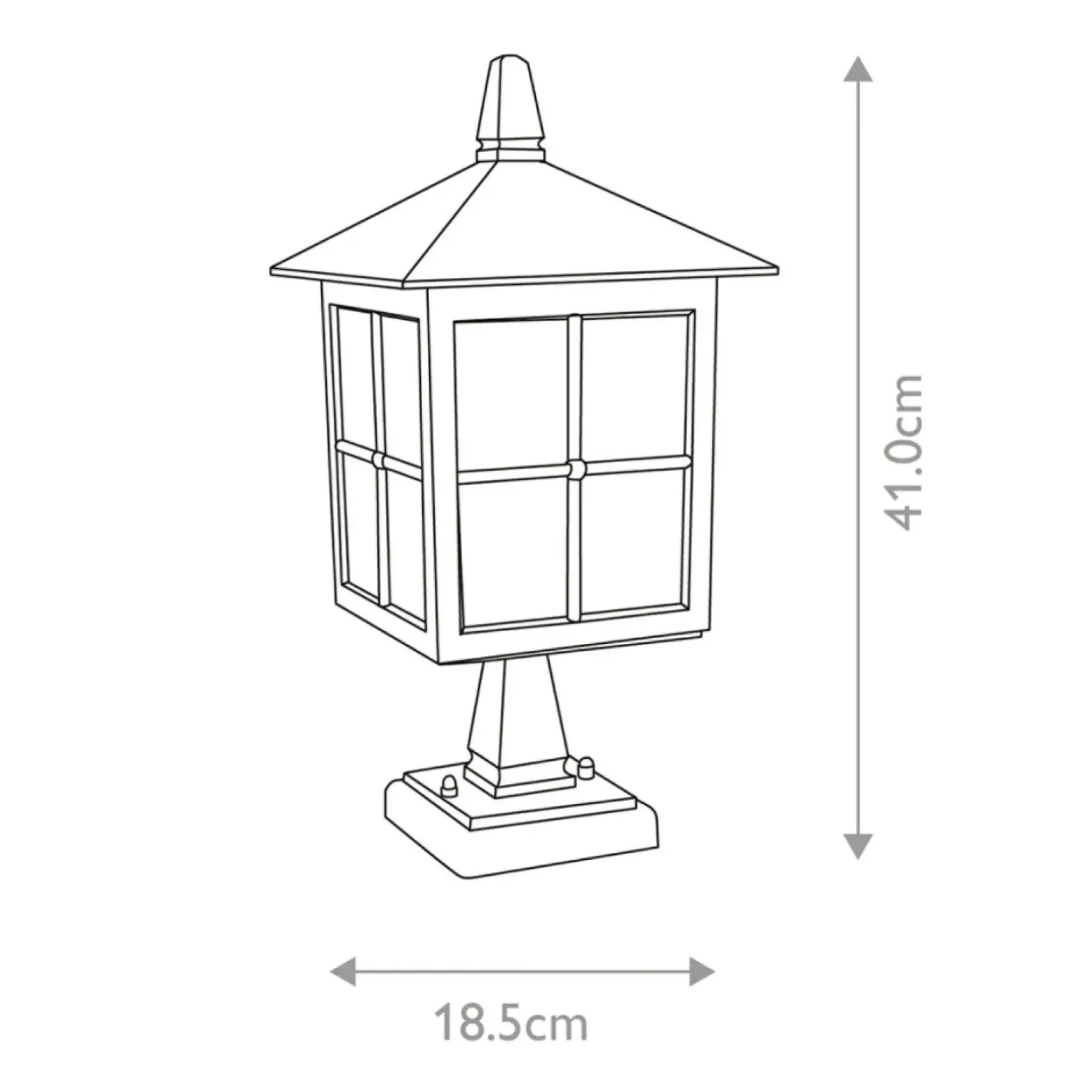 Sklep Kaja Czarna lampa cokołowa, stojąca BL25-BLACK z serii WINCHESTER