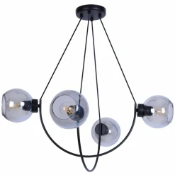 Best Sale Czarna lampa do nowoczesnej sypialni K-2628 SIRIUS | Kaja Oświetlenie Żyrandole Nowoczesne