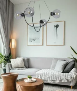 Best Sale Czarna lampa do nowoczesnej sypialni K-2628 SIRIUS | Kaja Oświetlenie Żyrandole Nowoczesne