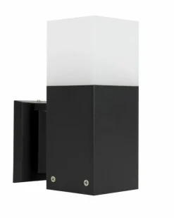 Sklep Kaja Czarna lampa elewacyjna, oświetlenie garażu CB-K BL z serii CUBE | Kaja Oświetle