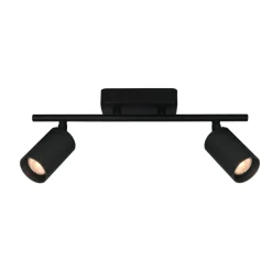 Cheap Czarna lampa listwa z dwoma światłami SPL-46829-2-BK TRIS | Kaja Żyrandole Nowoczesne