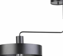 Cheap Czarna lampa na sztywnym wysięgniku SIG 31549 z serii VASCO | Kaja Żyrandole Nowoczesne